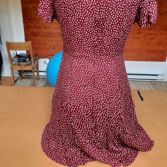 Red Polka Dots Skater Dress - Picture 3 of 9